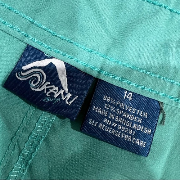 Kanu Surf Women's Breeze Solid Stretch Boardshorts Teal Size 14 NWT - Picture 4 of 13